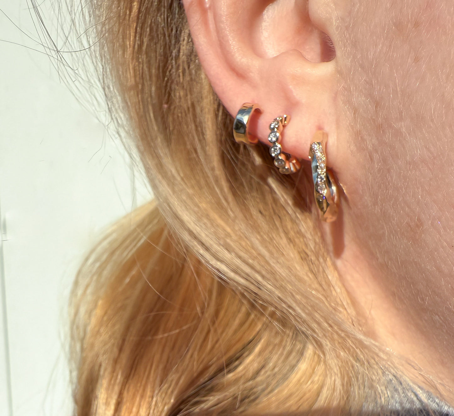 Luna Petit gold creoles