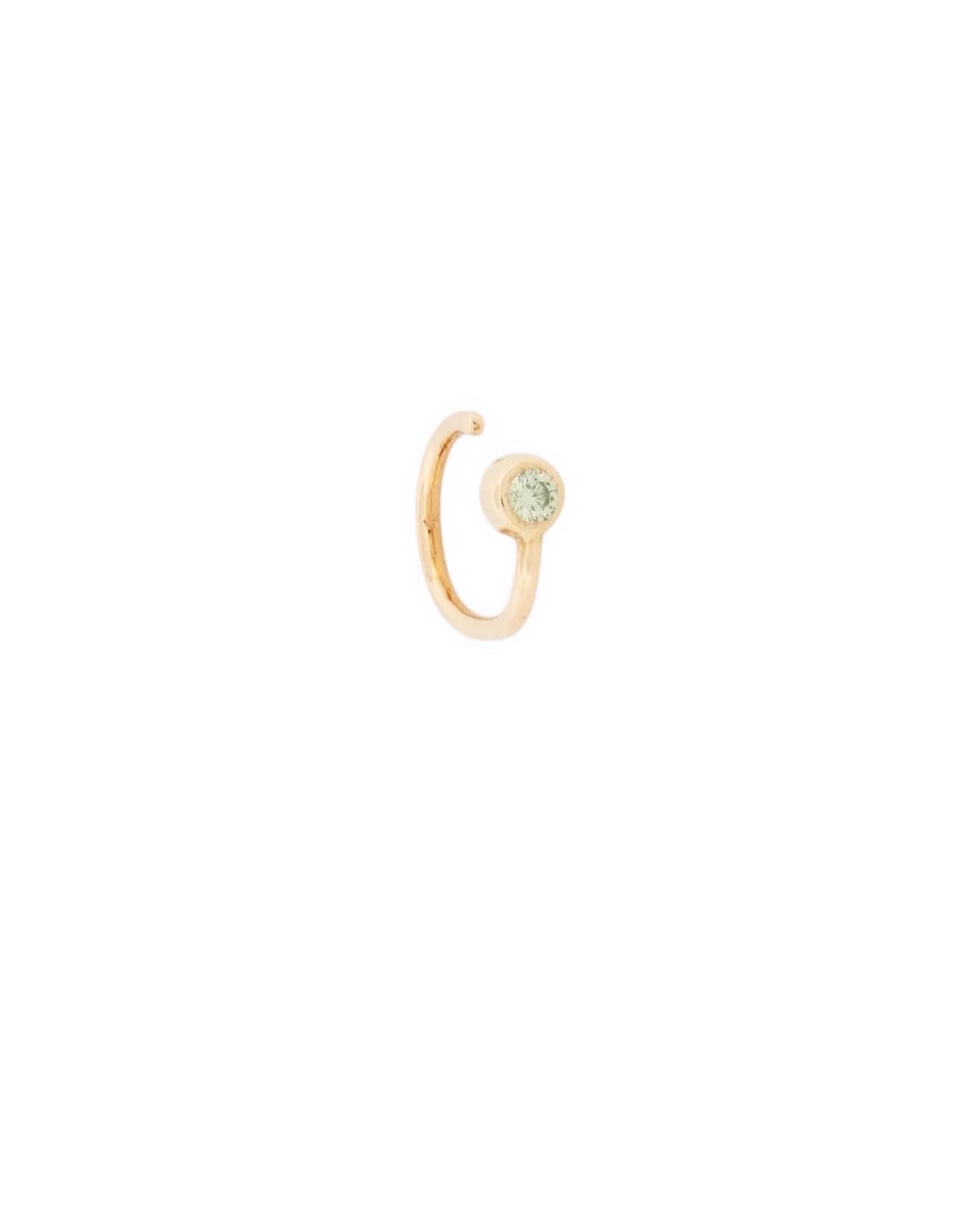 Cuffs 14 kt gold coloured diamond earrings