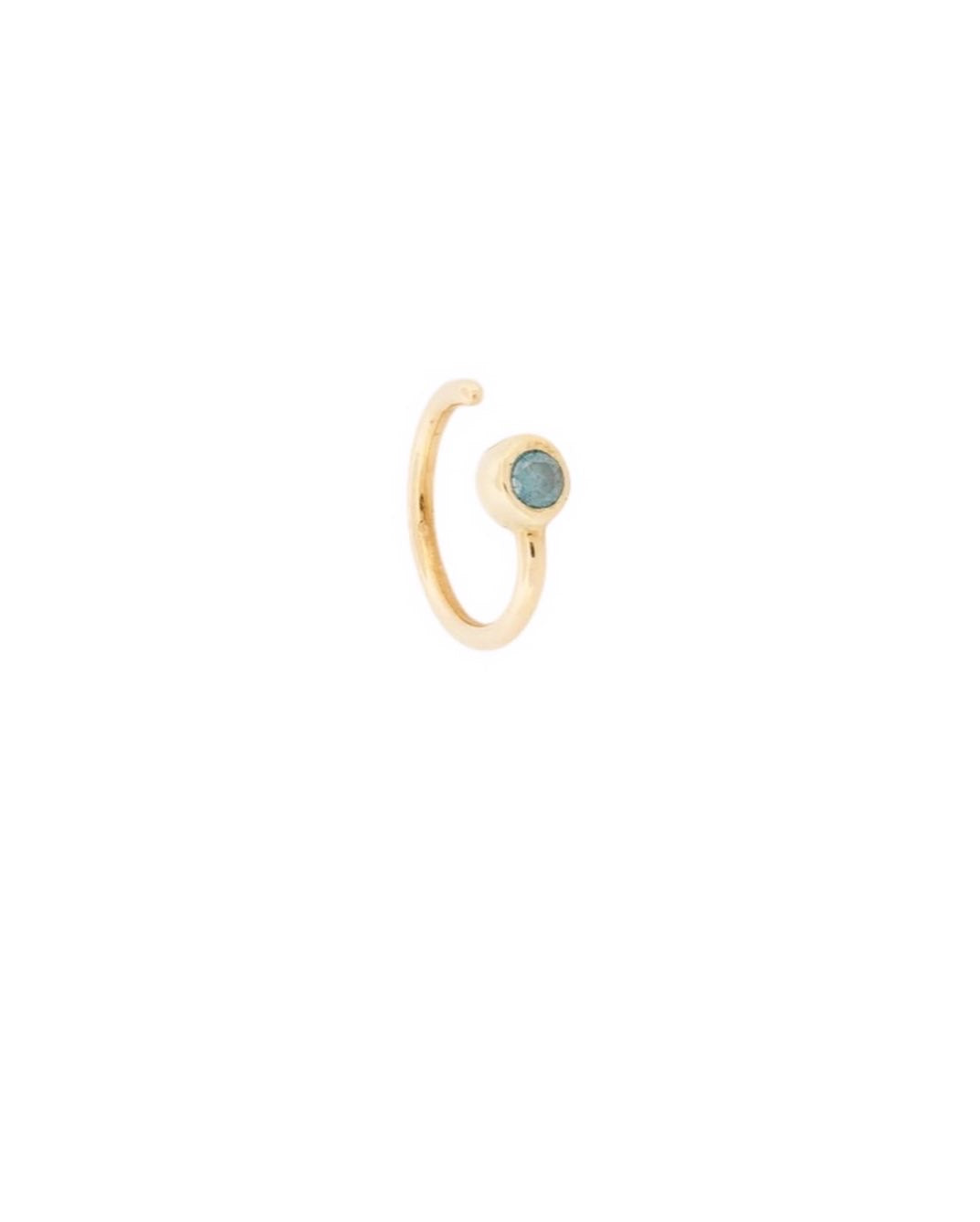 Cuffs 14 kt gold coloured diamond earrings
