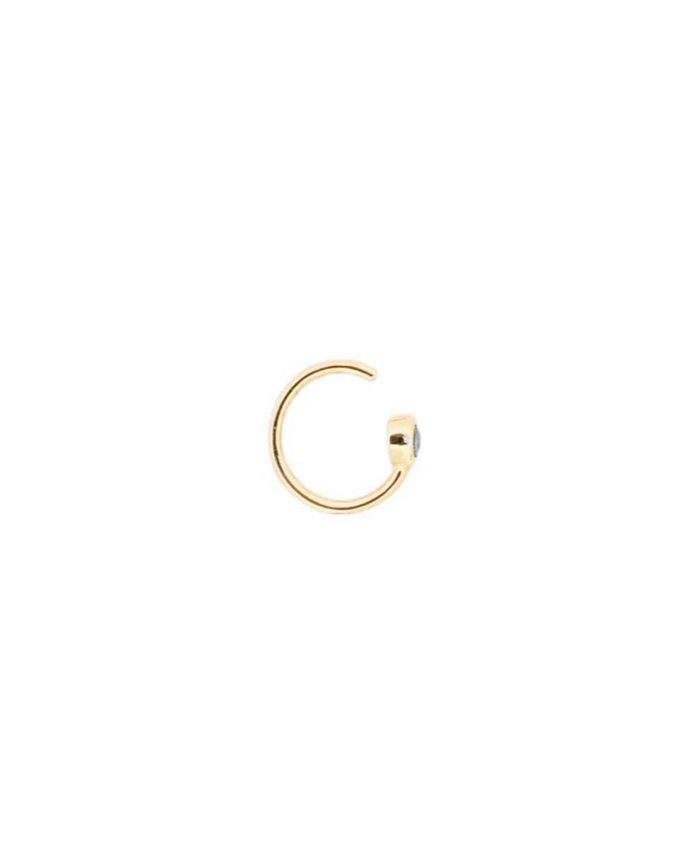 Cuffs 14 kt gold coloured diamond earrings