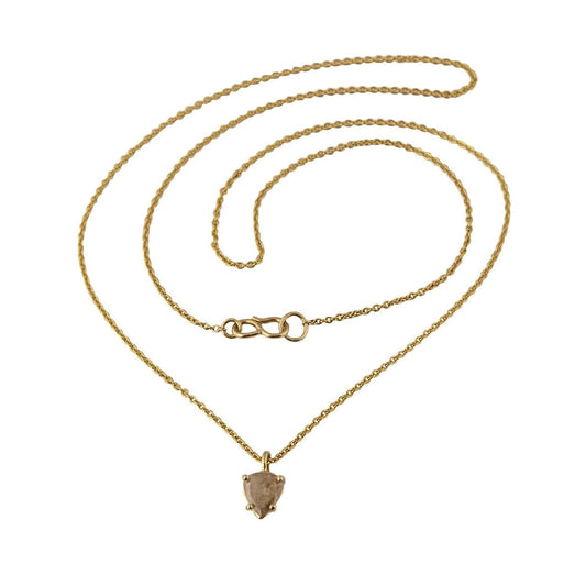 Fancy Opaque 18 kt gold diamond necklace.