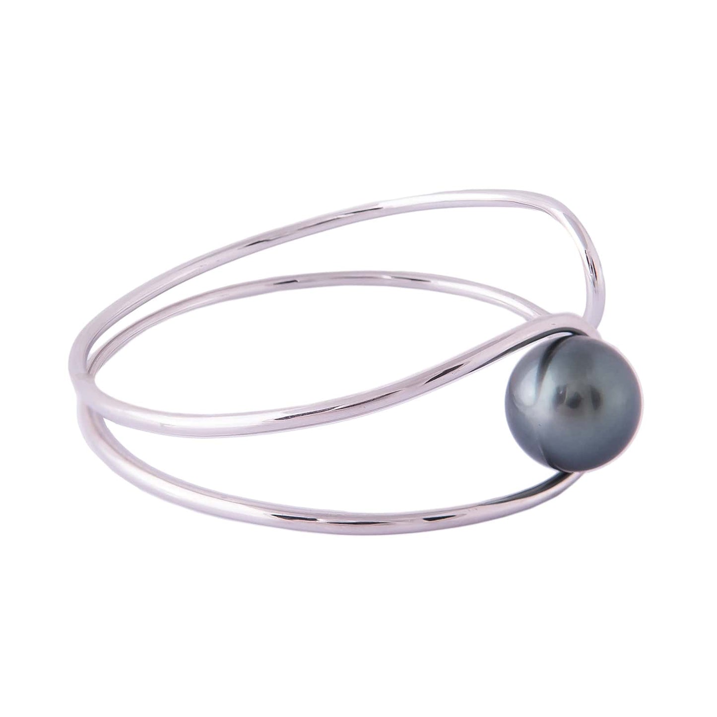 Silver Moon Bracelet i 925 sterling sølv, set fra siden.