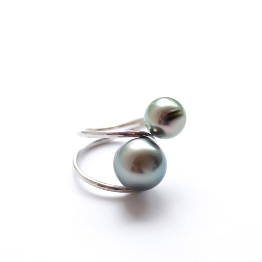 Silver Moon ring i sølv, forfra.