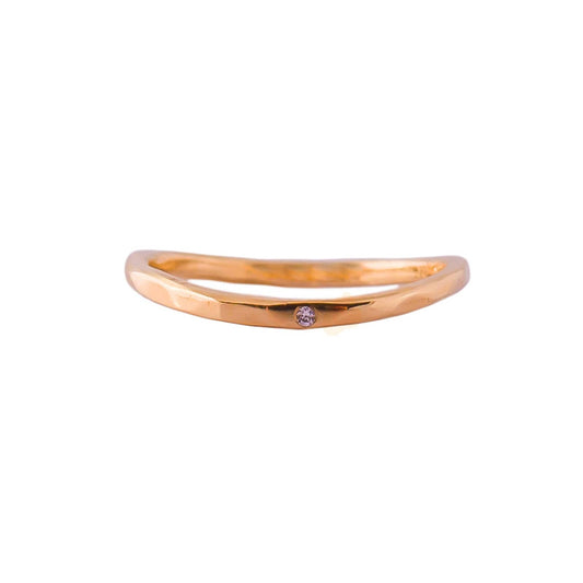 Tiny Wave ring i 14 kt guld.