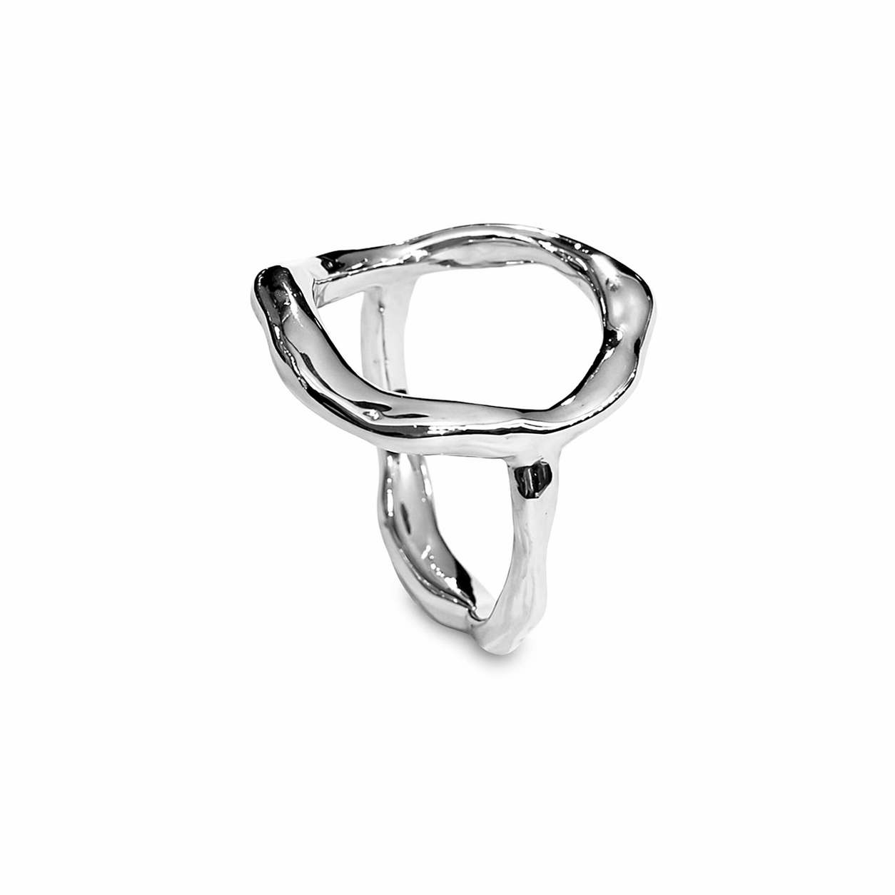 Curves Big sølv ring