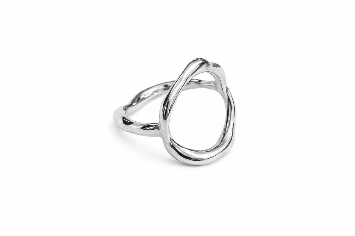Curves Big sølv ring