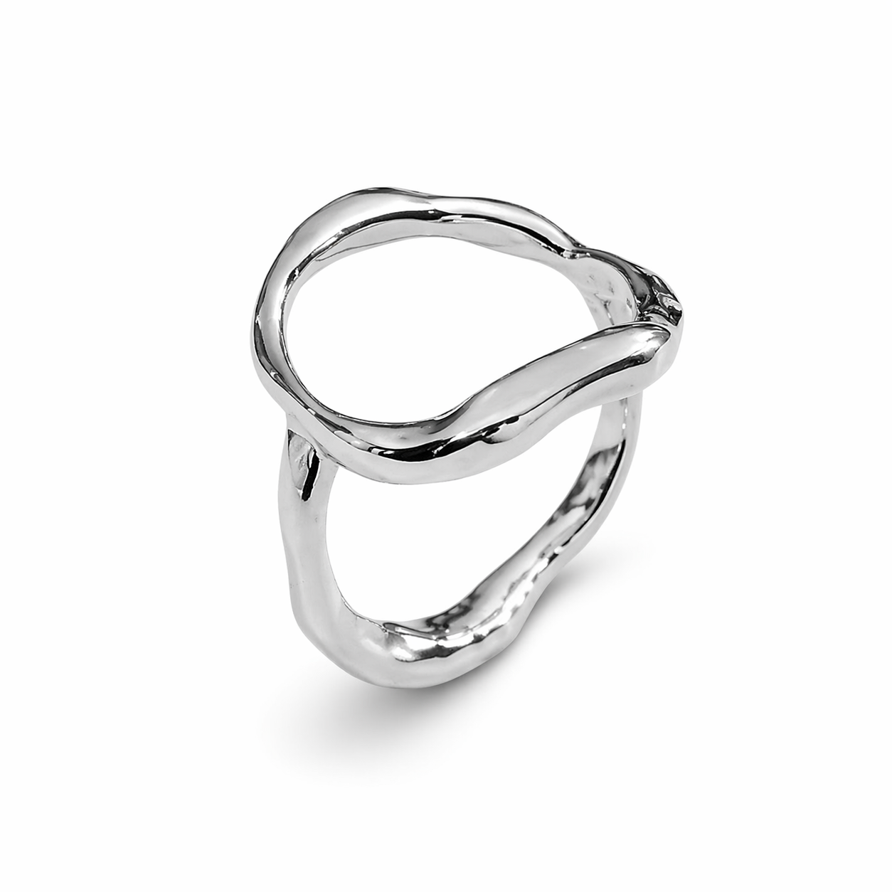 Curves Big sølv ring