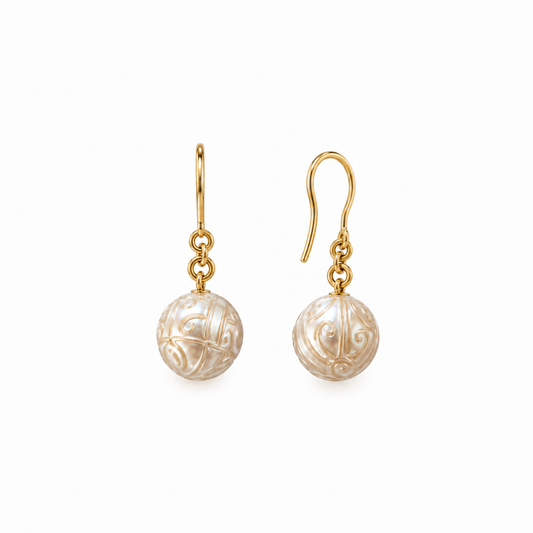 Tahiti Pearl Drops i 18 kt guld