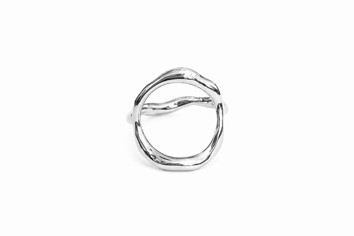 Curves Big sølv ring