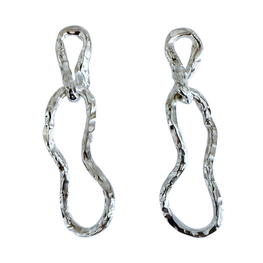 Essenza Earrings clean silver