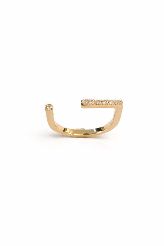 Rainbow Ring i 14 kt guld med diamanter | Vielsesring & forlovelsesring