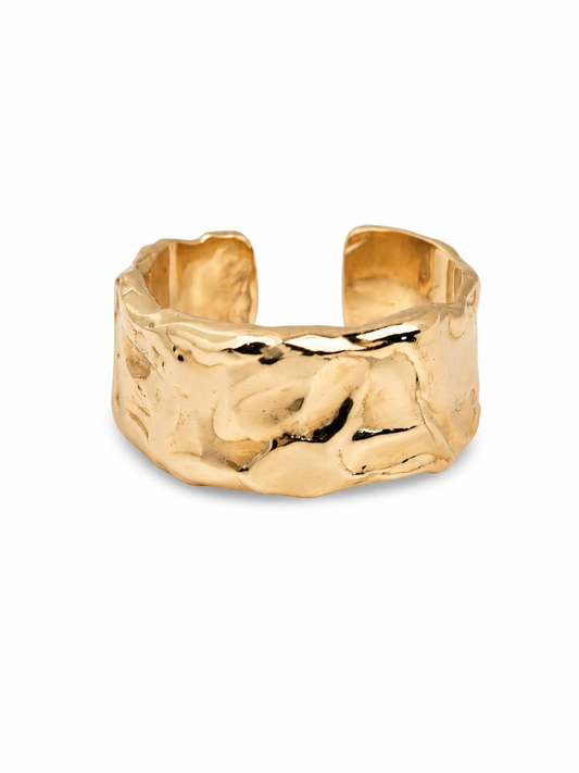 Luna Forte stor 14 kt guld ring