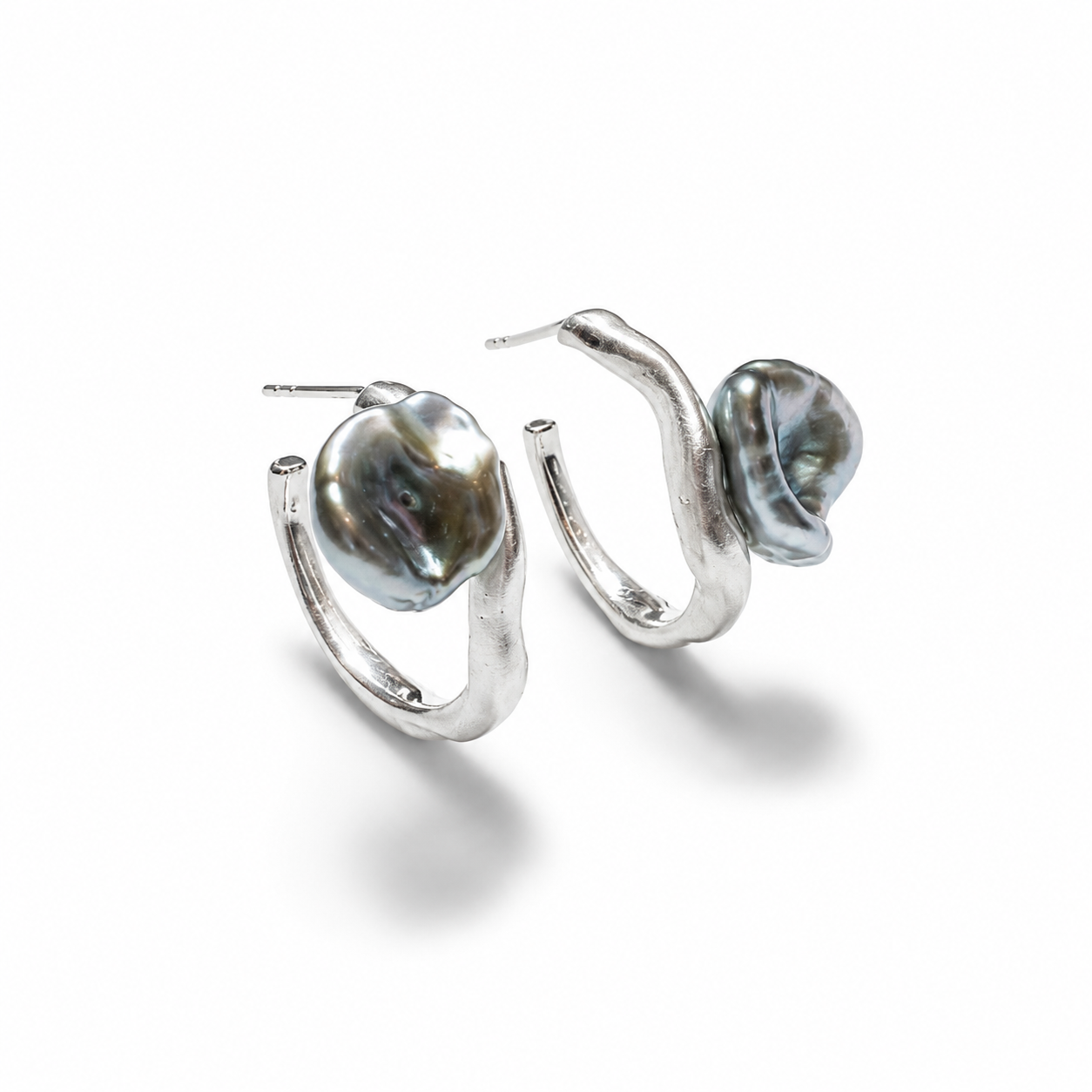 Keshi Curves Hoops sølv