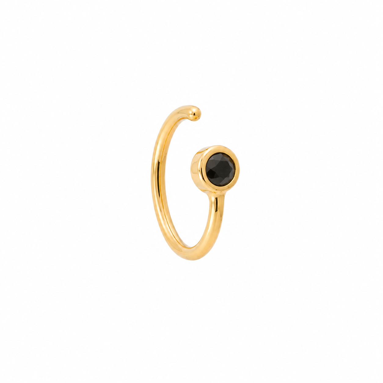 Prism Cuff i 14 kt guld med farvede diamanter