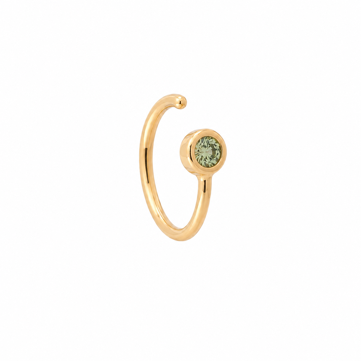Prism Cuff i 14 kt guld med farvede diamanter