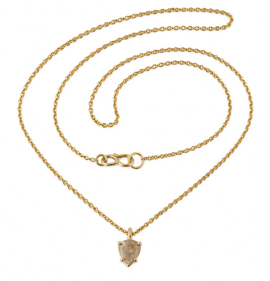 Fancy Opaque diamant vedhæng i 18 kt guld