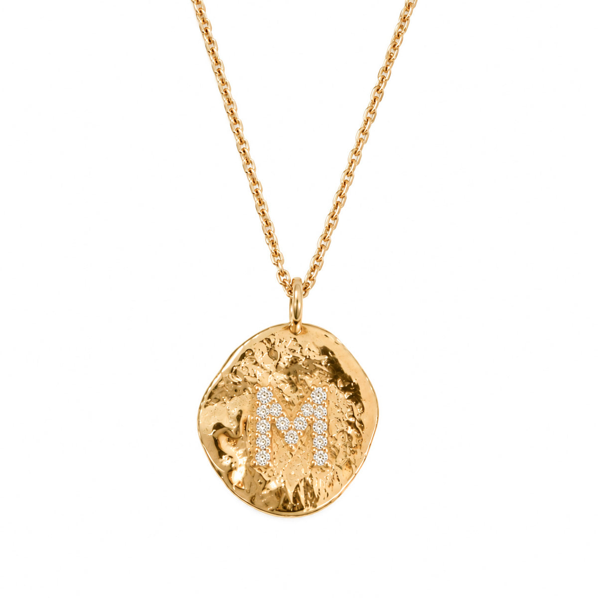 Diamond Initial vedhæng i 14 kt guld med diamanter A-Z