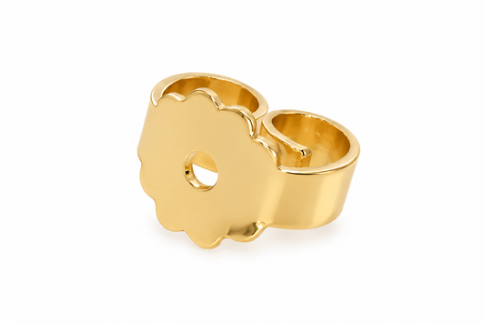 Sommerfugl bagmekanik 14 kt guld