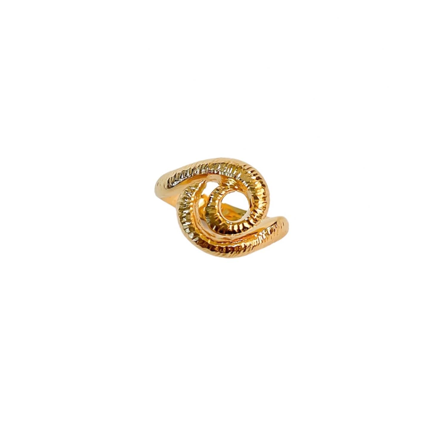 Surrea Raw gold plated silver ring.